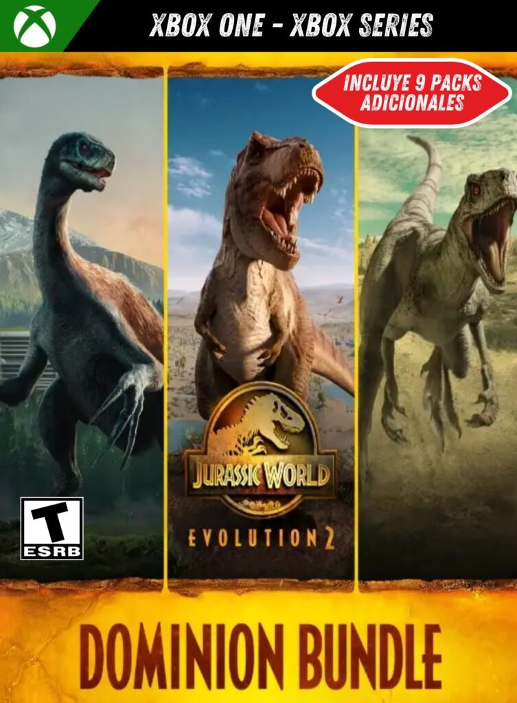 Jurassic World Evolution 2 Dominio Bundle + 9 Packs
